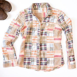 J.Crew Plaid Quilted Button Down Sz. 2